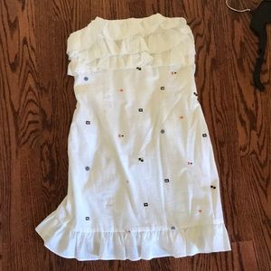 White strapless Lilly Pulitzer dress